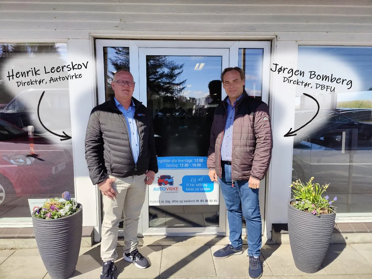 Henrik Leerskov fra Autovirke og Jørgen Blomberg fra DBFU